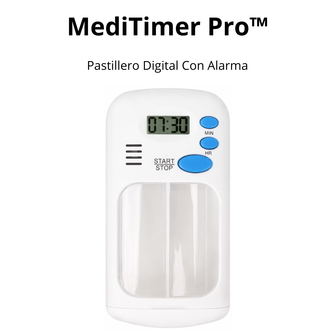 MediTimer Pro™ | Pastillero Digital con Alarma Inteligente