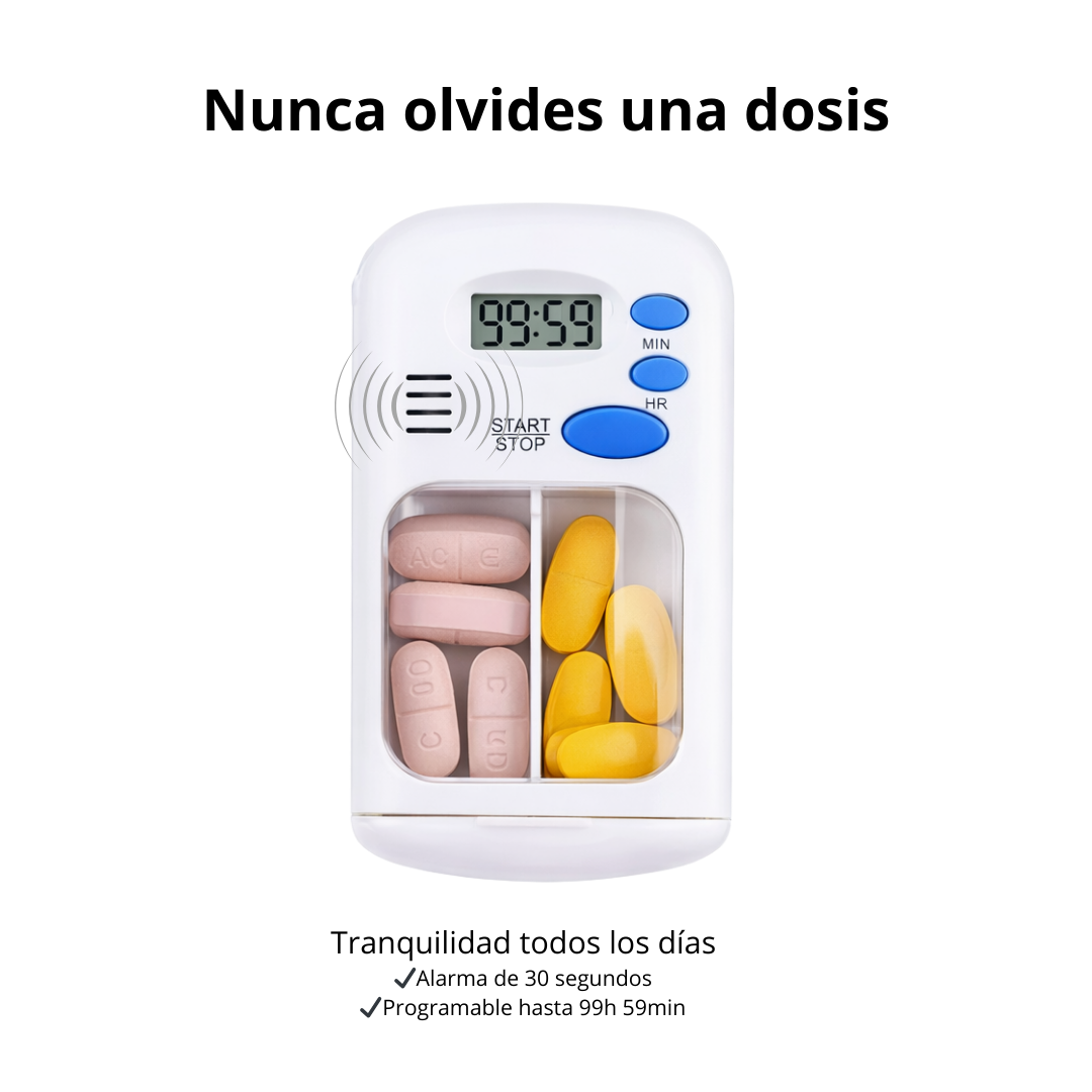 MediTimer Pro™ | Pastillero Digital con Alarma Inteligente