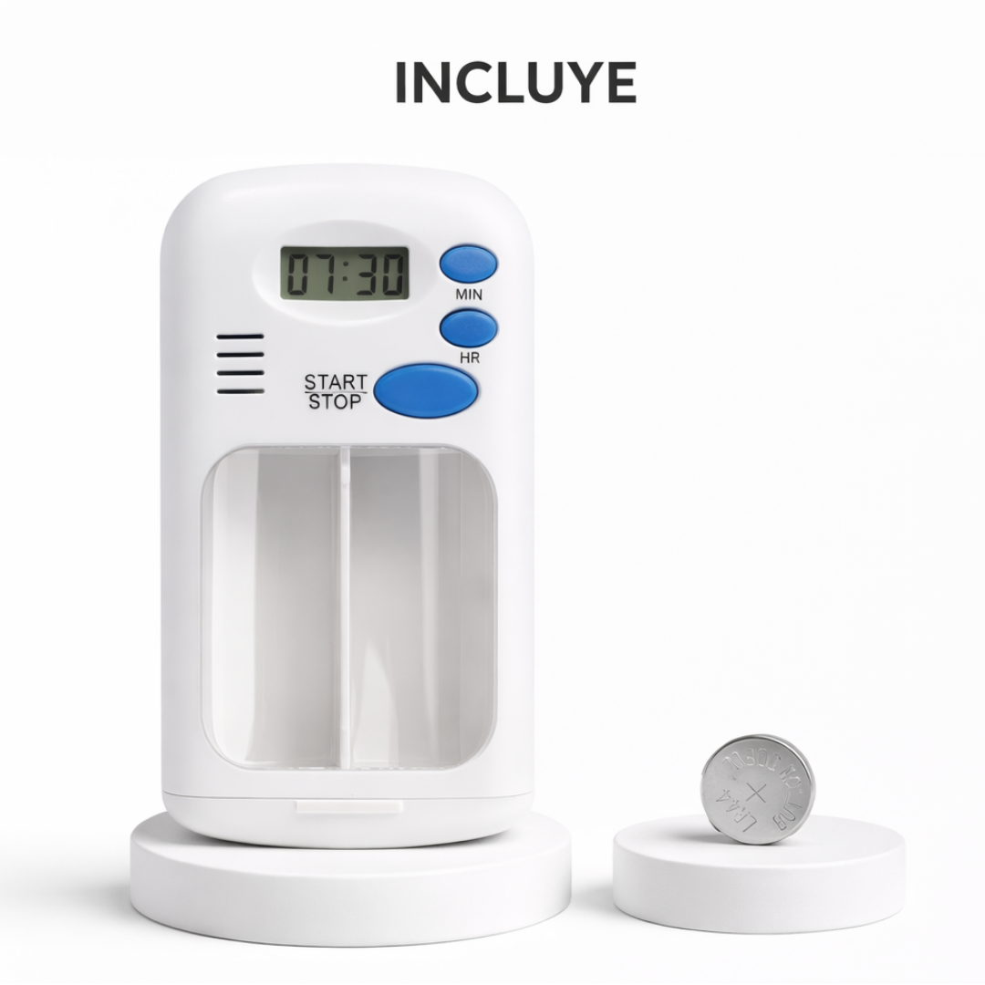 MediTimer Pro™ | Pastillero Digital con Alarma Inteligente